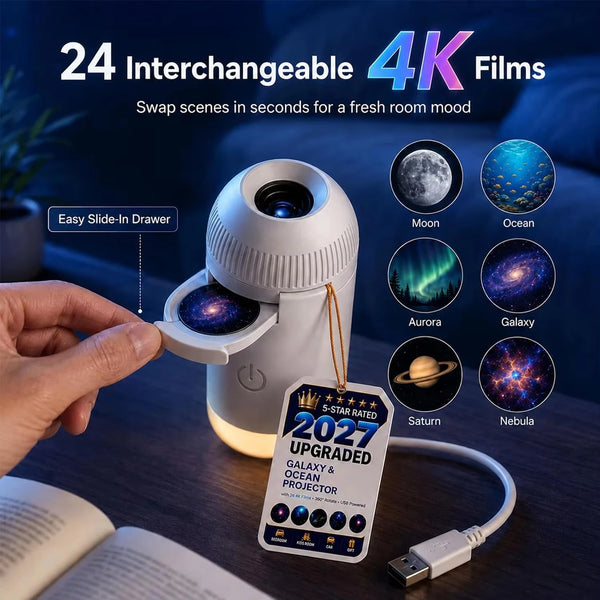 360° USB Starry Sky Projector Night Light