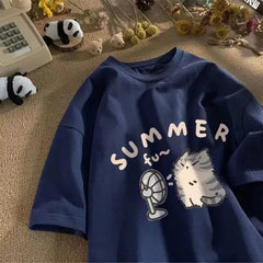 Summer Fu~ Pure Cotton Tee
