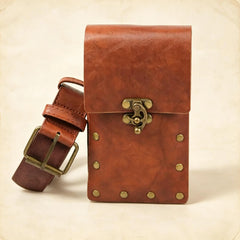 Medieval Renaissance PU Leather Belt Pouch