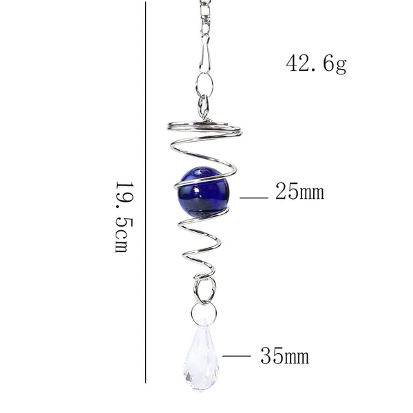 Spiral Chimes Crystal Glass Ball