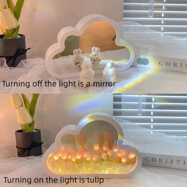 Cloud Tulip LED Mirror Lamp