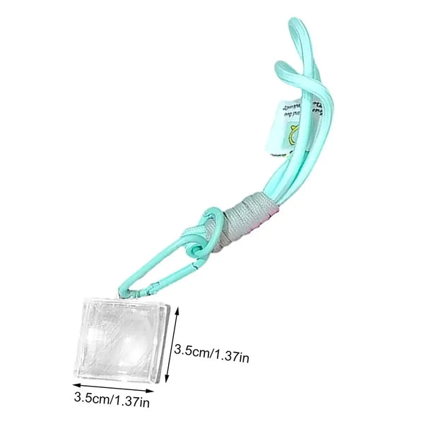 Clear Acrylic Mosaic Pixel Keychain
