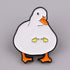Shy Duck Enamel Pin