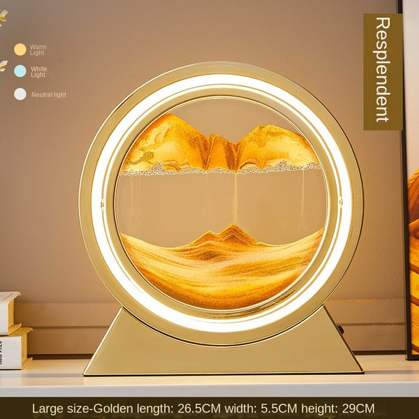 3D Hourglass LED Lamp Quicksand Moving Art