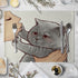 Cat Linen Table Mat