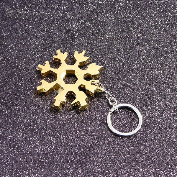 Portable 18 In 1 Mini Snowflake Multi Pocket Tool